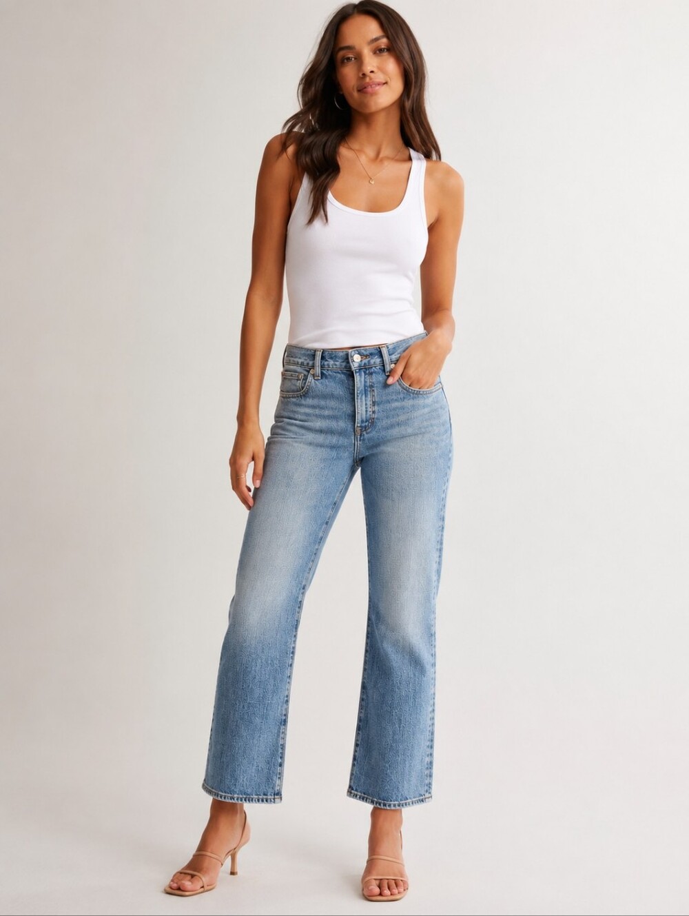 ❤️ NWOT! J CREW '84 RELAXED MID-RISE KICK OUT ANKLE JEANS, 4T ( 27 TALL / LONG)